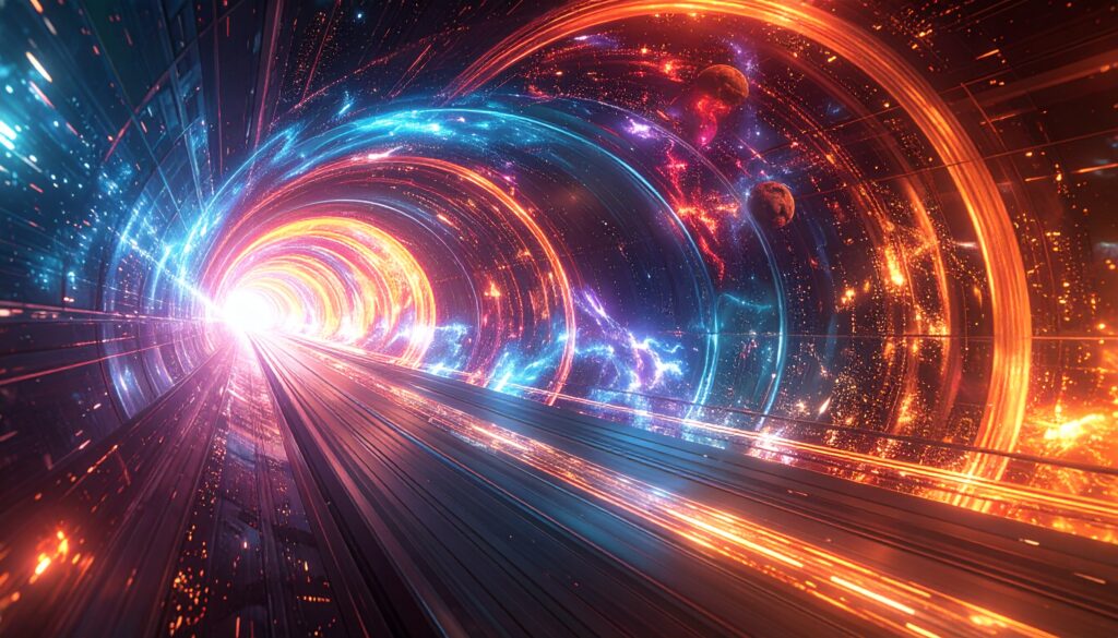 Abstrakte Visualisierung de Doppler-Effektes.